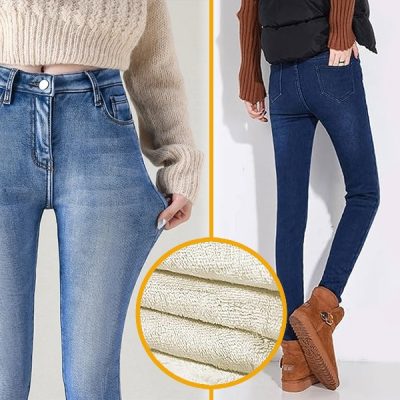 Zimowe dżinsy z podszewką | SNUGJEANS
