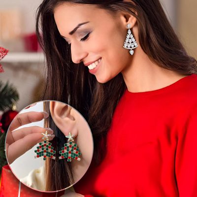 Kolczyki w kształcie choinki | SPARKICE