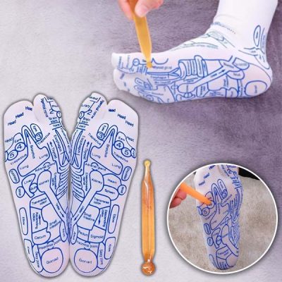 Aktywuj punkty zdrowia – skarpetki do refleksologii dla codziennego masażu | FEETRA